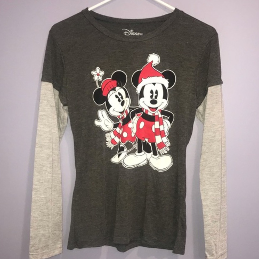 Disney Christmas Mickey/Minnie Long Sleeve…